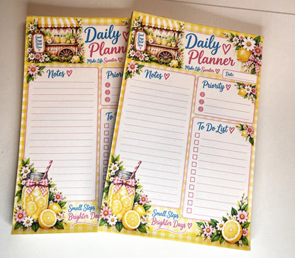 Lemonade 5" x 8" Daily Planner | Stationery Folio Refill