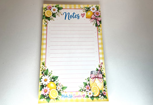 Lemonade 5" x 8" Notepad | Stationery Folio Refill