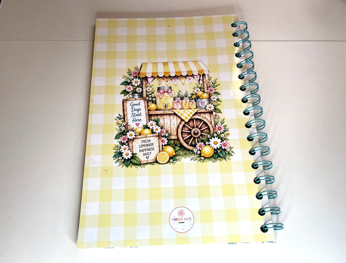 Sweet Summertime Lemonade Spiral Journal | 6" x 9"