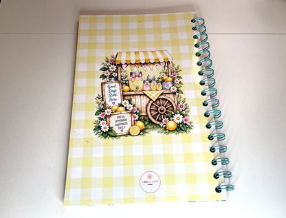 Sweet Summertime Lemonade Spiral Journal | 6" x 9"