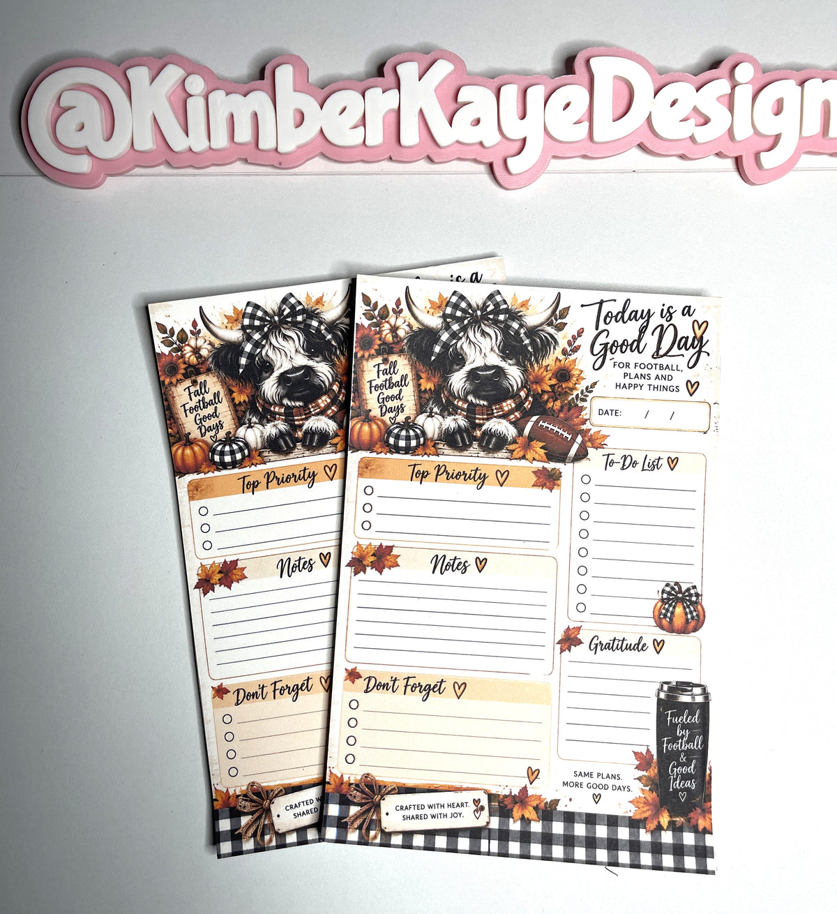 All About Fall Highland Cow Daily Planner | 5" × 8"