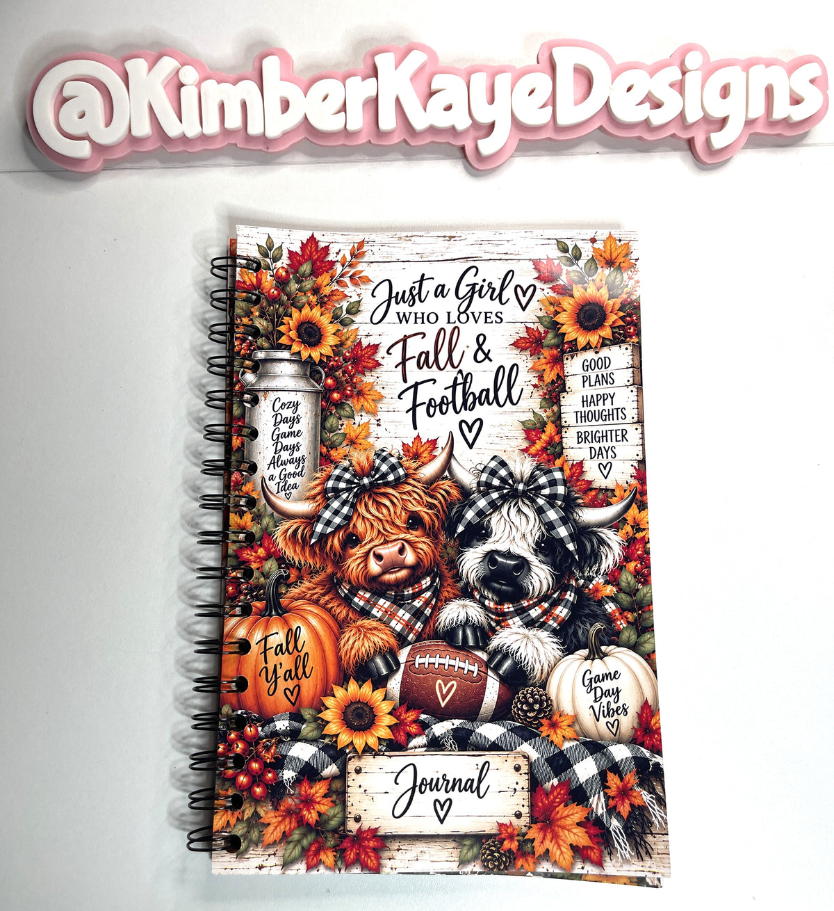 All About Fall Highland Cow Journal | 6" × 9" | Lined & Unlined Pages