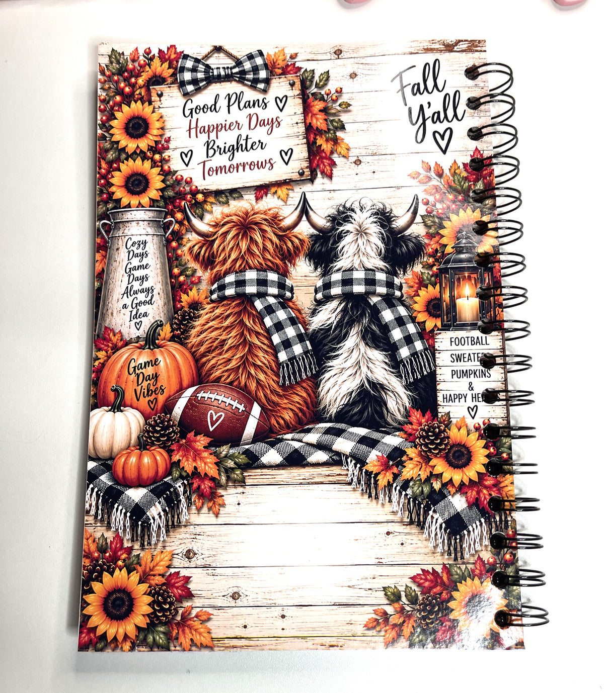 All About Fall Highland Cow Journal | 6" × 9" | Lined & Unlined Pages
