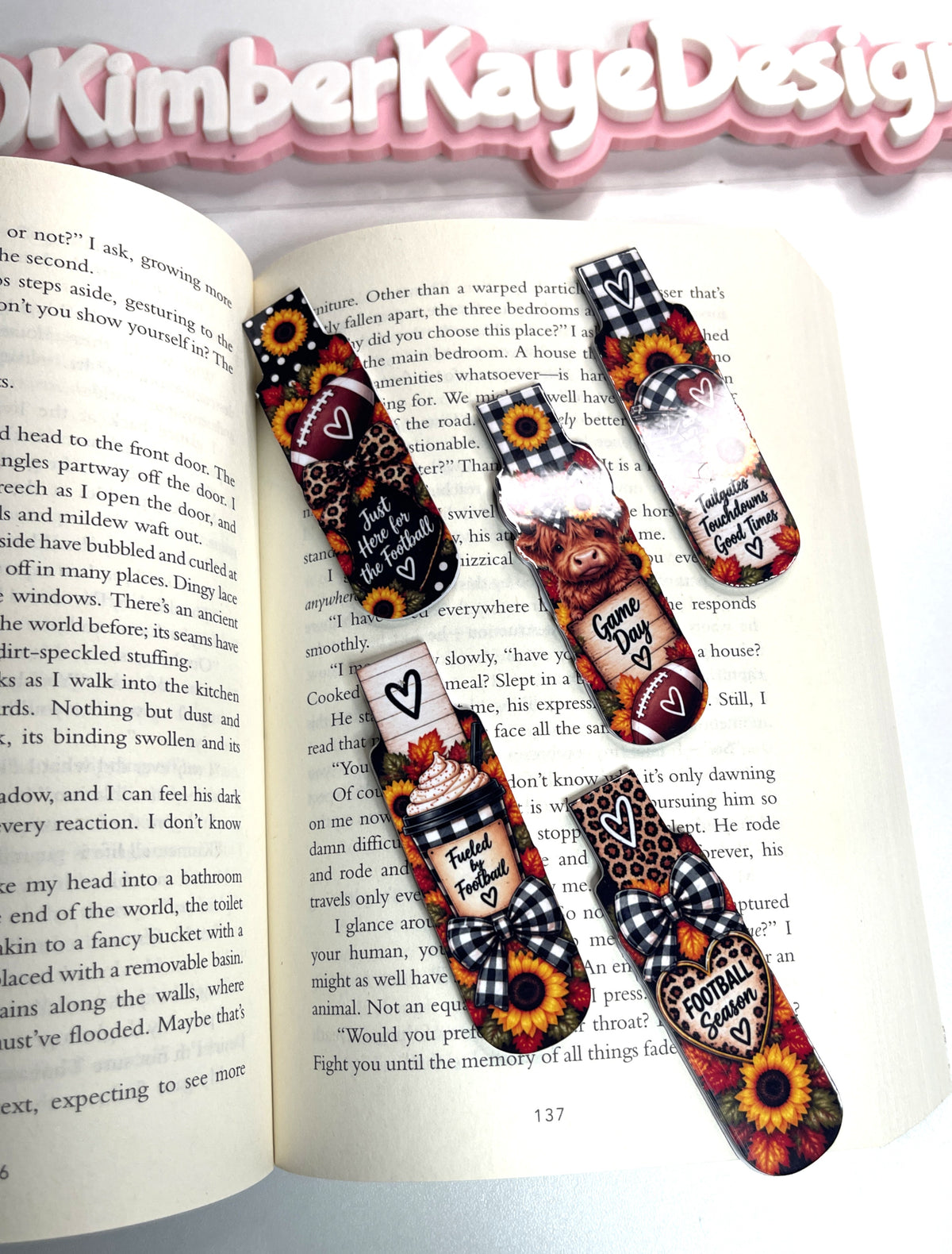All About Fall Magnetic Bookmarks | 1" × 3" Laminated Page Markers