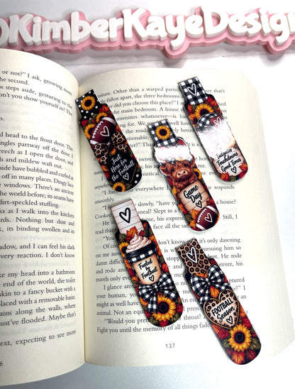 All About Fall Magnetic Bookmarks | 1" × 3" Laminated Page Markers