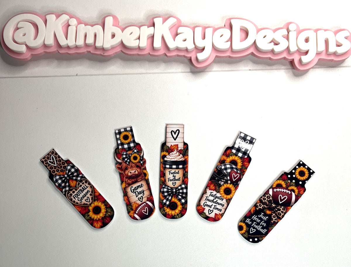 All About Fall Magnetic Bookmarks | 1" × 3" Laminated Page Markers