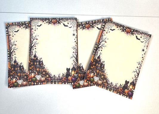The Happy Haunts Unlined Notepad | Halloween Stationery