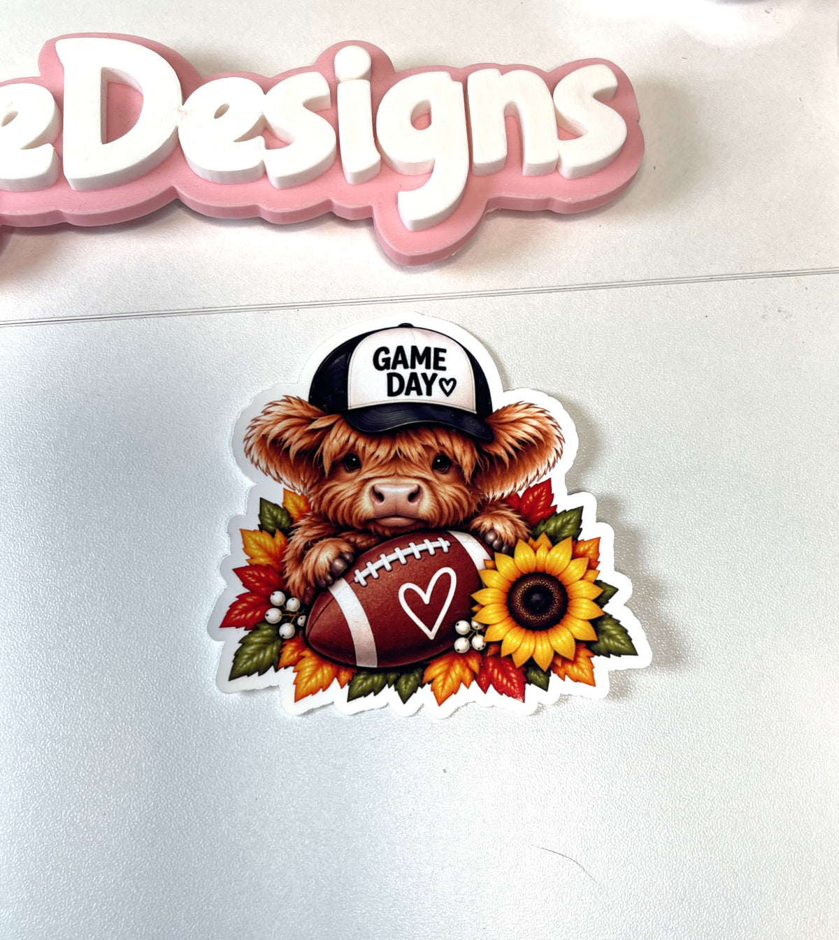 Fall & Football Vinyl Stickers | Highland Cows | All About Fall