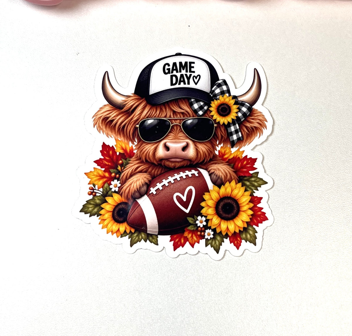 Fall & Football Vinyl Stickers | Highland Cows | All About Fall