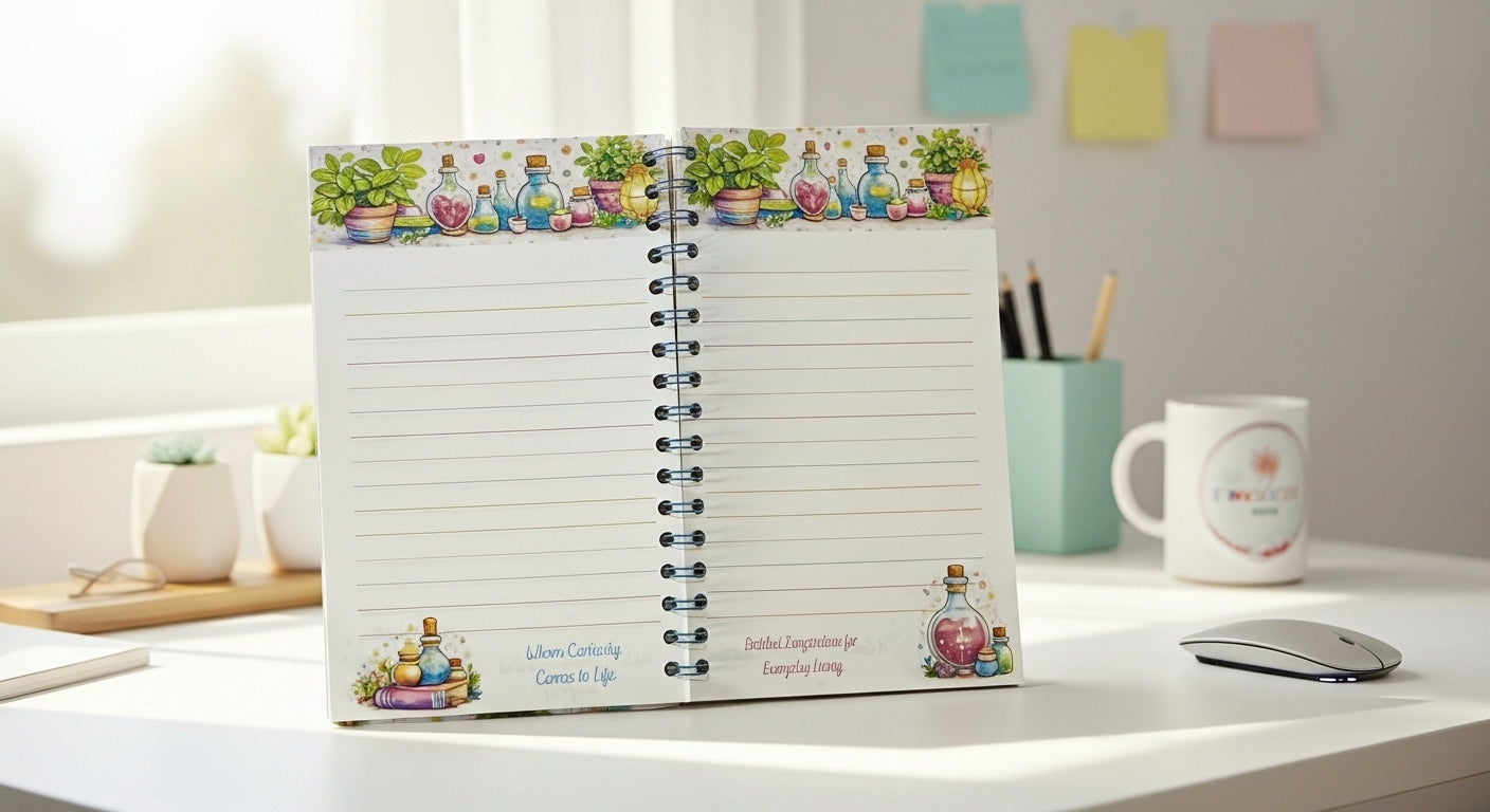 Personalized Magical Apothecary Journal | Whimsical Illustrated Notebook