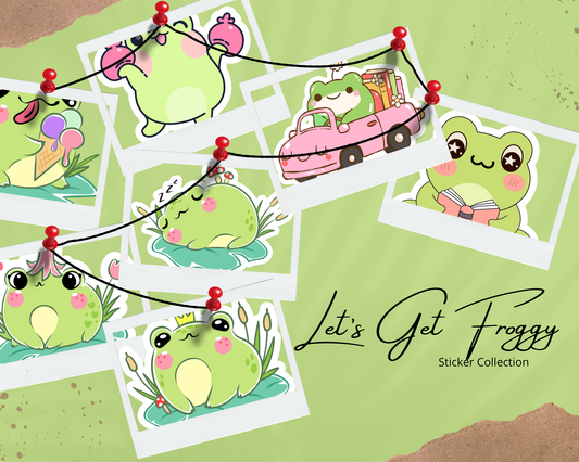 Let’s Get Froggy Individual Stickers