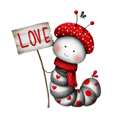 Sweet Thoughts: Ladybug Hearts | Stickers