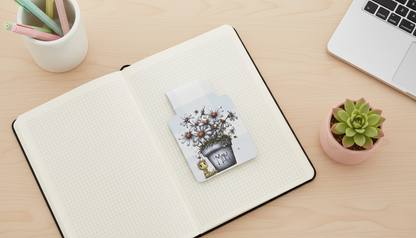 Petals & Plans Magnetic Bookmark| Individual or Set of 4 | Floral Magnetic Bookmarks | Mother’s Day Gift | Cute Reading Accessories