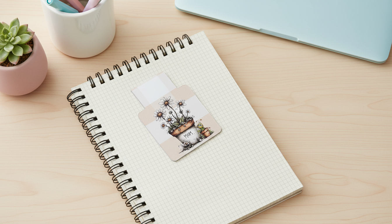 Petals & Plans Magnetic Bookmark| Individual or Set of 4 | Floral Magnetic Bookmarks | Mother’s Day Gift | Cute Reading Accessories