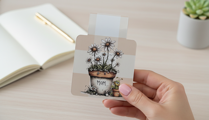 Petals & Plans Magnetic Bookmark| Individual or Set of 4 | Floral Magnetic Bookmarks | Mother’s Day Gift | Cute Reading Accessories