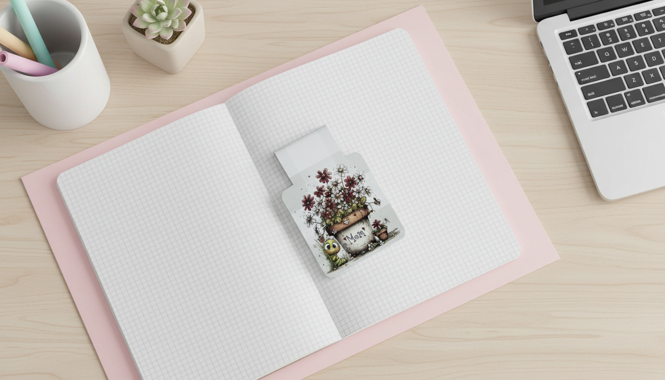 Petals & Plans Magnetic Bookmark| Individual or Set of 4 | Floral Magnetic Bookmarks | Mother’s Day Gift | Cute Reading Accessories