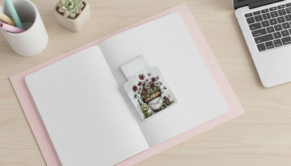 Petals & Plans Magnetic Bookmark| Individual or Set of 4 | Floral Magnetic Bookmarks | Mother’s Day Gift | Cute Reading Accessories