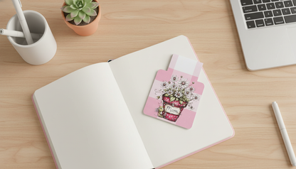 Petals & Plans Magnetic Bookmark| Individual or Set of 4 | Floral Magnetic Bookmarks | Mother’s Day Gift | Cute Reading Accessories