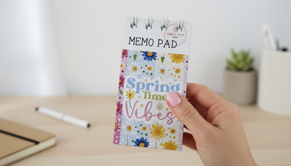 Daisy Daydreams Memo Pad | Mini Notepad | Floral To Do List Pad | Cute Spring Notes | Desk Notepad
