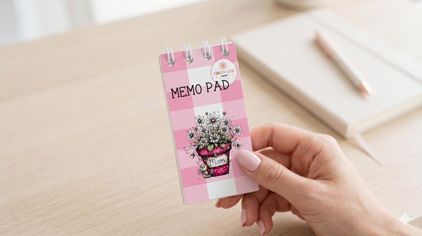 Petals & Plans Memo Pad | 2x4 Floral Memo Pad | Printed List Pad | Mother’s Day Gift Idea