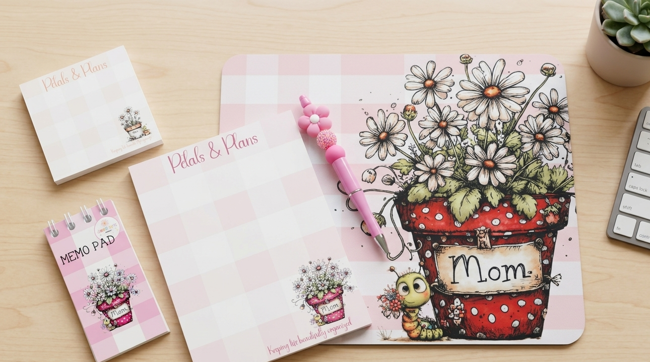 Petals & Plans Memo Pad | 2x4 Floral Memo Pad | Printed List Pad | Mother’s Day Gift Idea