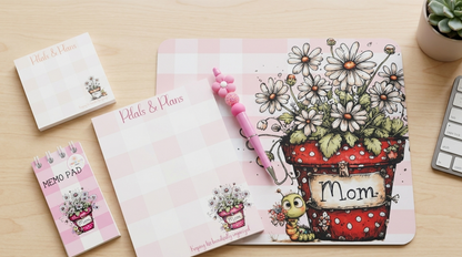 Petals & Plans Memo Pad | 2x4 Floral Memo Pad | Printed List Pad | Mother’s Day Gift Idea