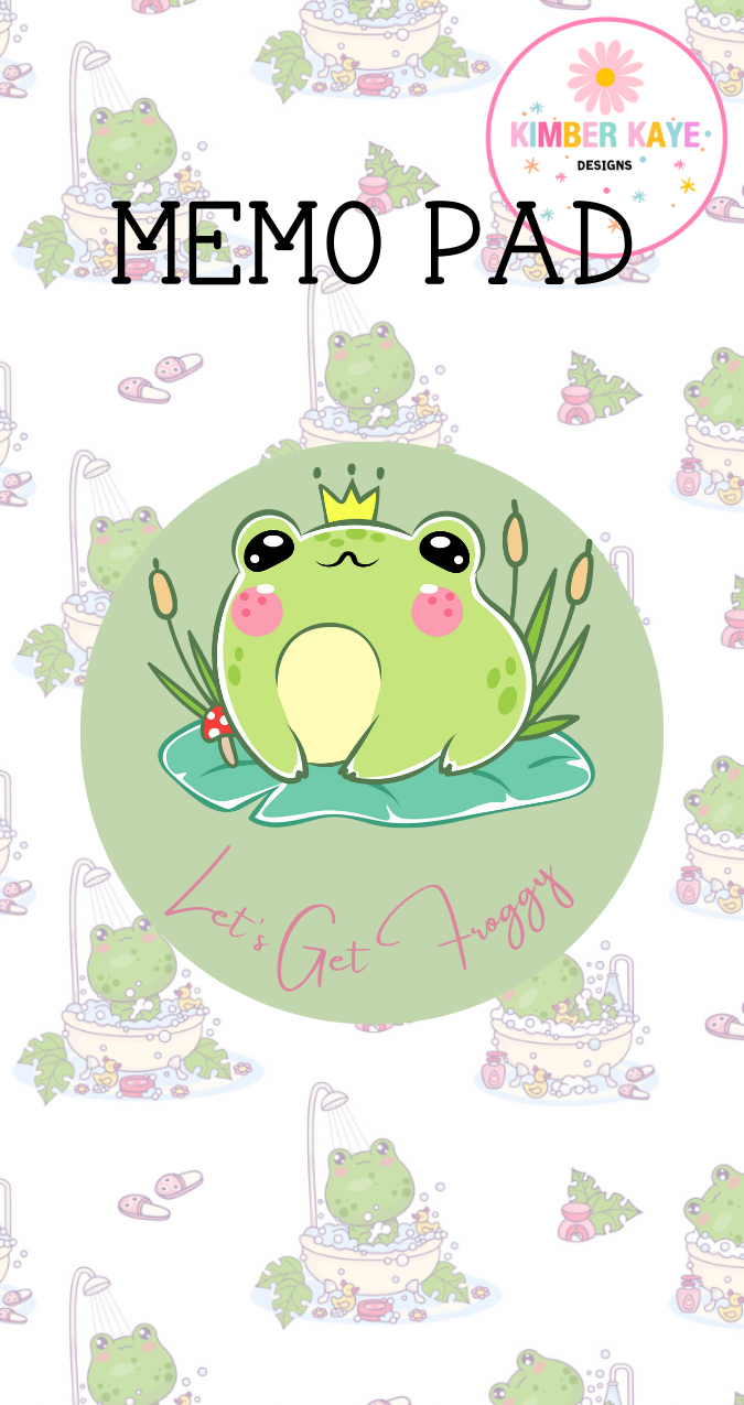 Let’s Get Froggy Memo Pad