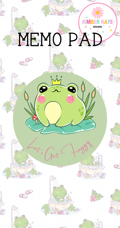 Let’s Get Froggy Memo Pad