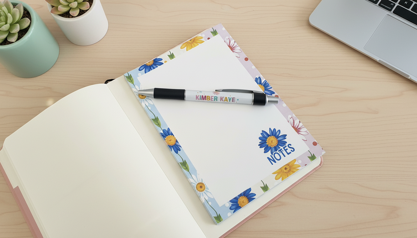 Daisy Daydreams 5x7 Blank Notepad | Floral Writing Pad | Spring Stationery