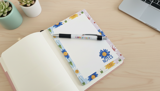 Daisy Daydreams 5x7 Blank Notepad | Floral Writing Pad | Spring Stationery