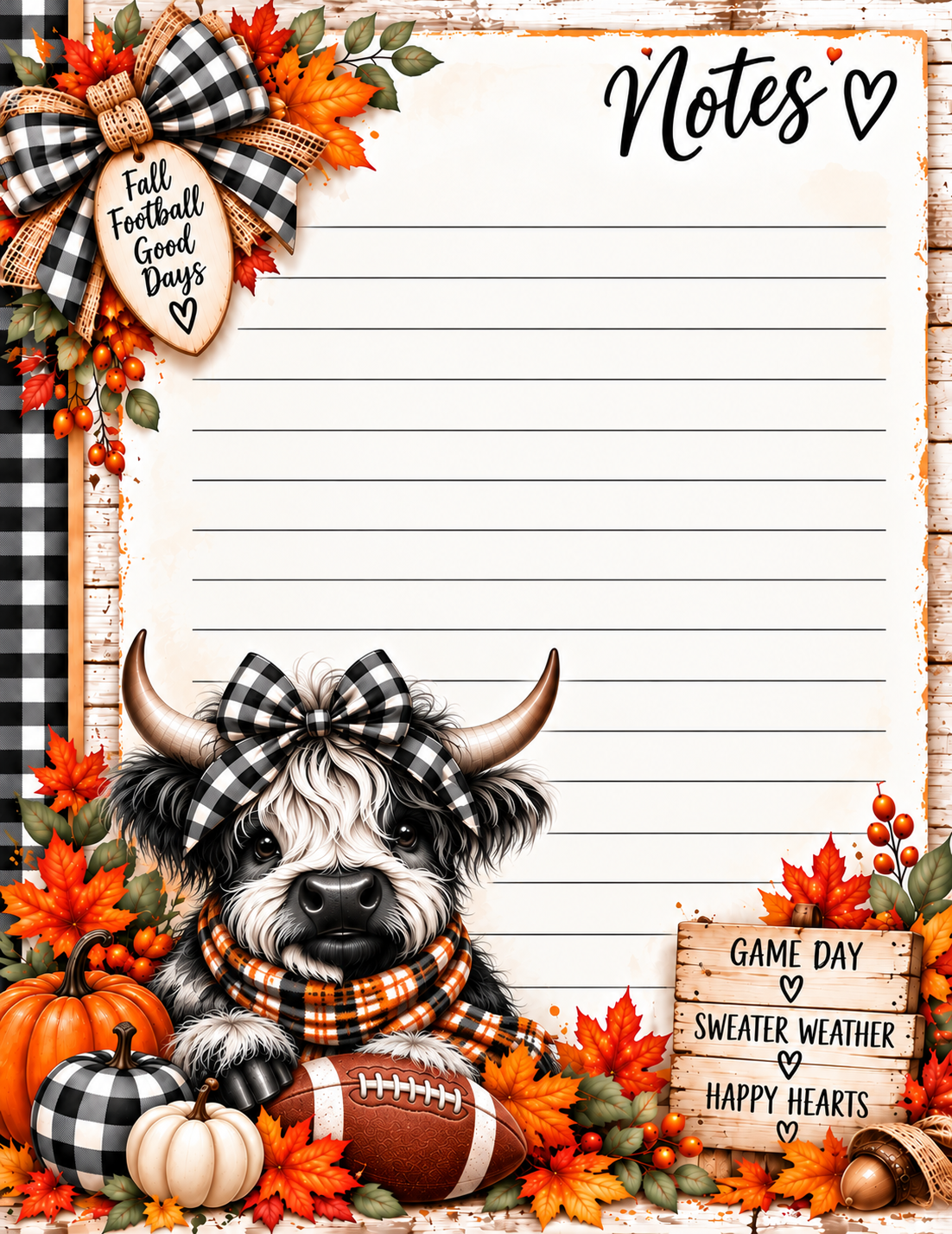 All About Fall Notepad – 4.25 × 5.5