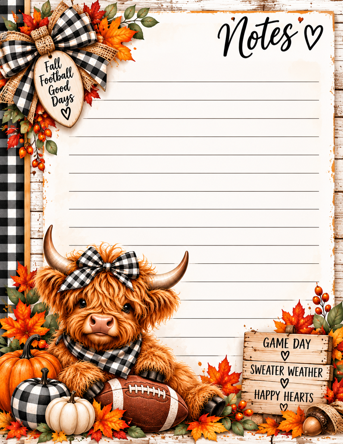 All About Fall Notepad – 4.25 × 5.5