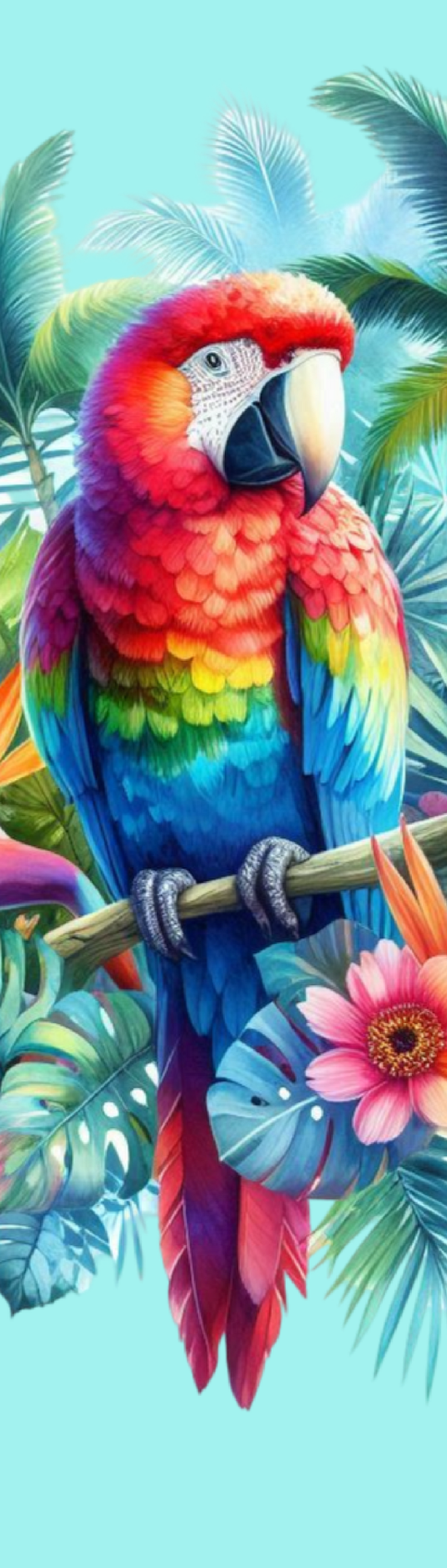 Bookmark – Tropical Parrot