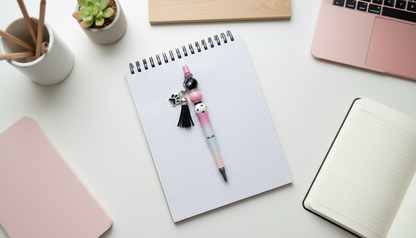 Paw Print Beaded Pen | Pawsitively Pink Collection | Handmade Pet Lover Pen