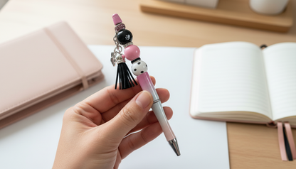 Paw Print Beaded Pen | Pawsitively Pink Collection | Handmade Pet Lover Pen
