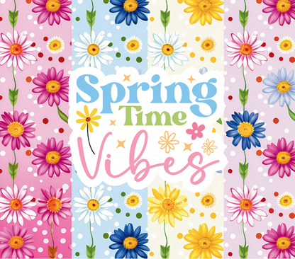 Daisy Daydreams 20oz Tumbler | Spring Time Vibes Floral Skinny Tumbler with Straw, Gift Box & Accessories