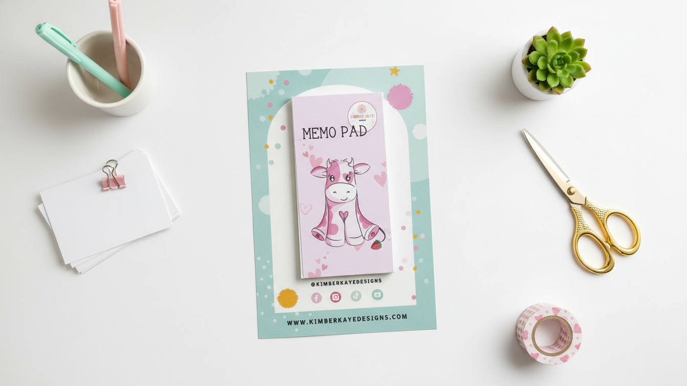 Sassy Cow Memo Pad | Cute Valentine & Everyday Notes