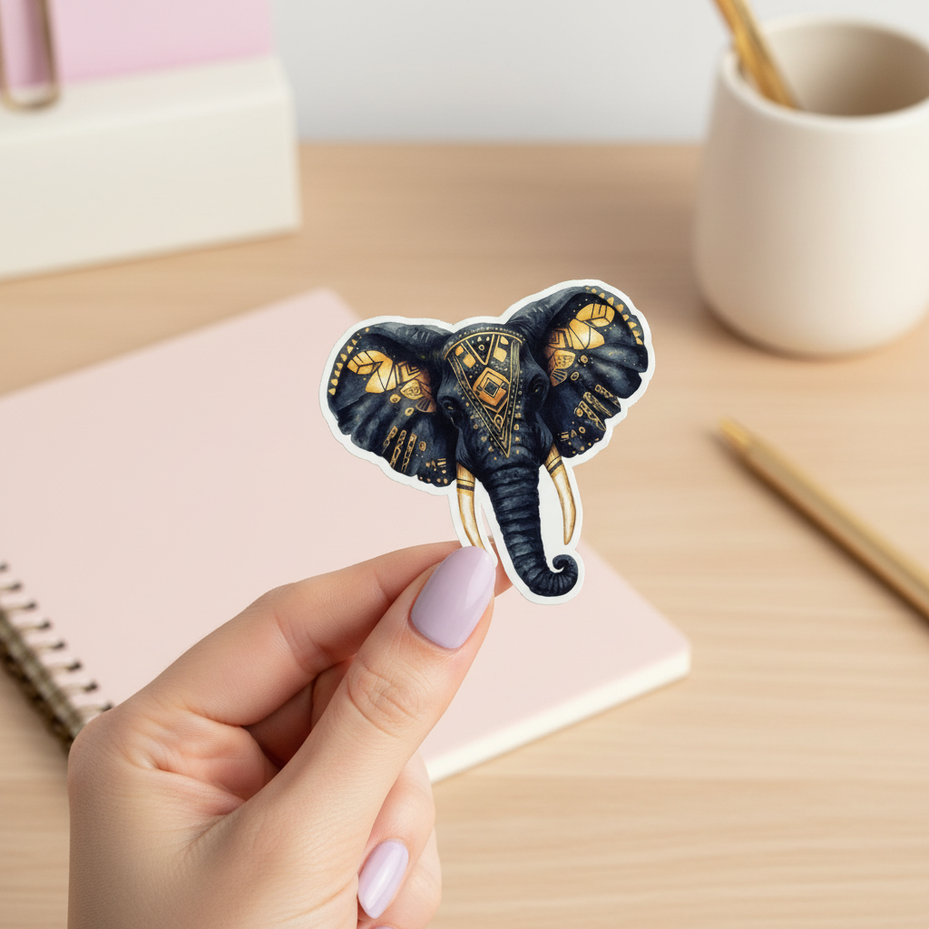 Golden Elephant Spirit | Myths of the Golden Spirits Stationery Sticker