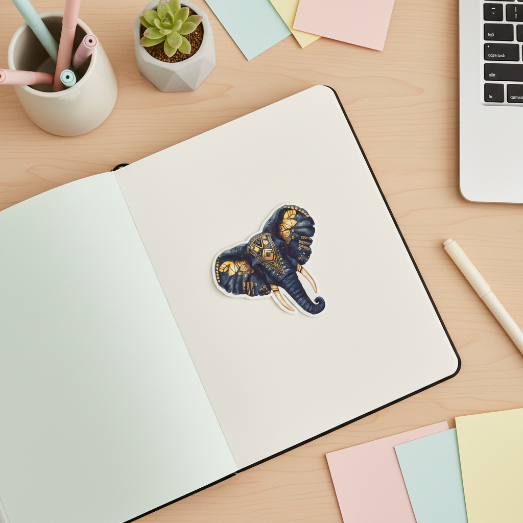 Golden Elephant Spirit | Myths of the Golden Spirits Stationery Sticker