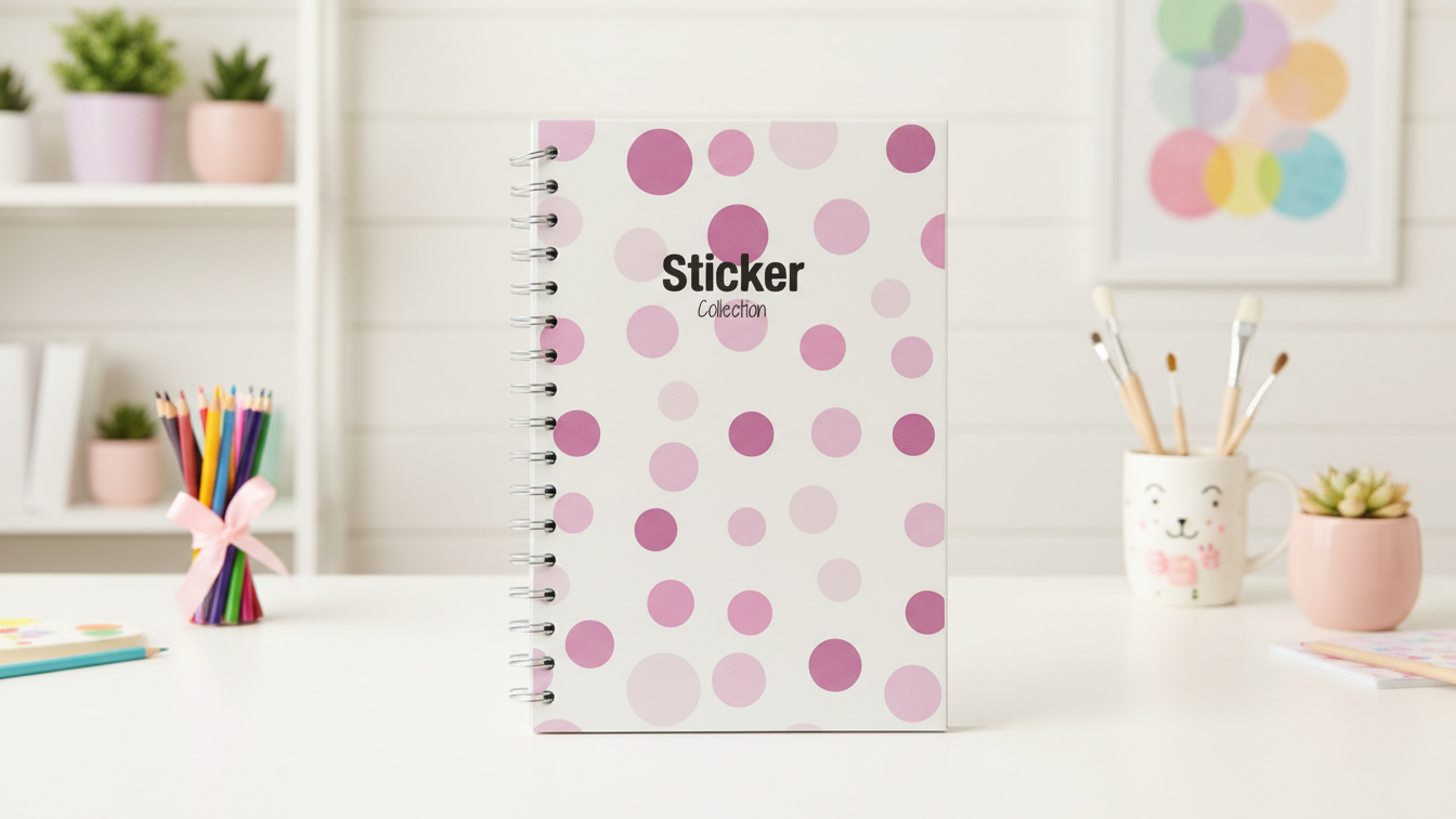 Sticker Collection Book + Label Stickers (6×9)
