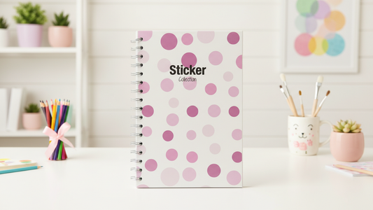 Sticker Collection Book + Label Stickers (6×9)