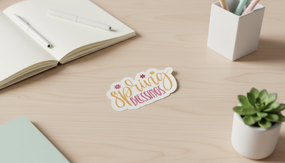 Spring Sticker Bundle | Floral Stickers | Cute Spring Stickers | Inspirational Stickers | Vinyl Sticker Pack | Laptop Stickers | Planner Stickers