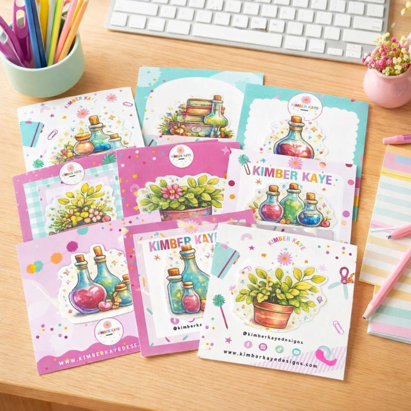 Magical Apothecary Stickers | Whimsical Potion & Plant Designs