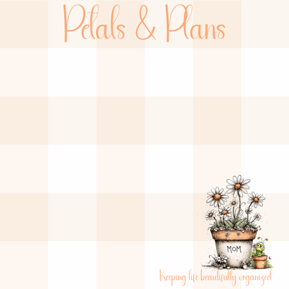 Petals & Plans Sticky Notes | 3x3 Floral Sticky Notes | Cute Memo Notes | Mother’s Day Gift Idea