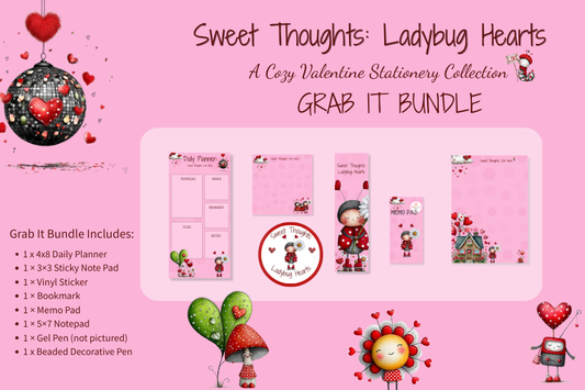 Sweet Thoughts: Ladybug Hearts | Grab It Bundle