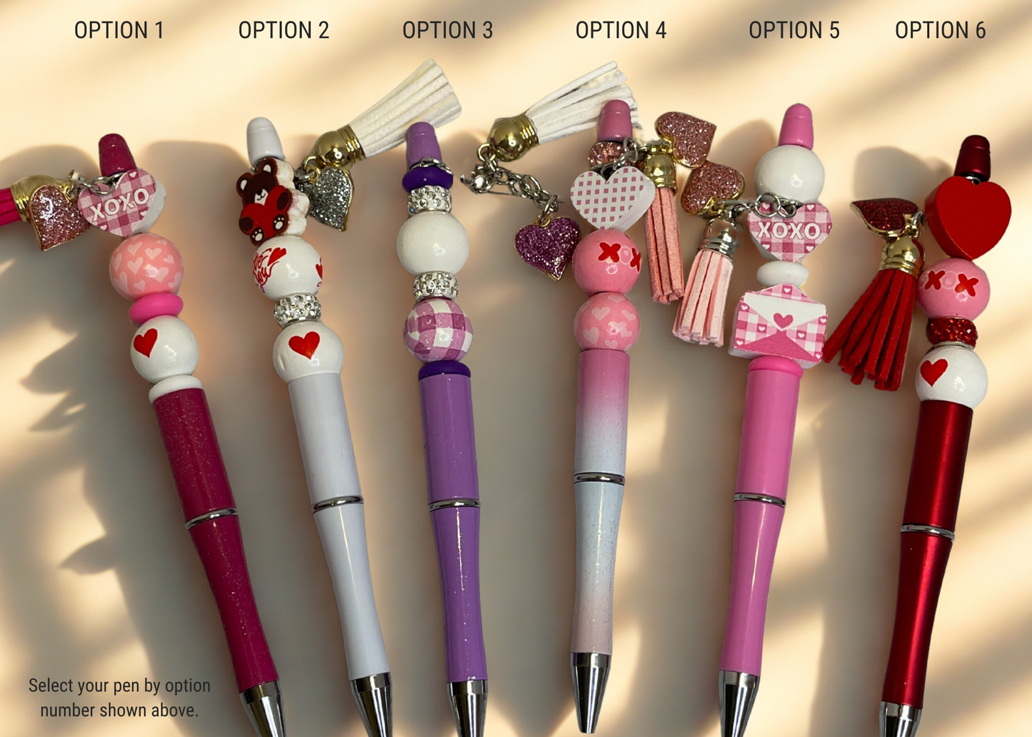 Valentine Beaded Pens – Choose Your Style