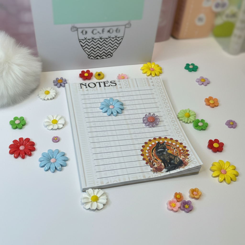 Golden Fox Spirit | Myths of the Golden Spirits Stationery | Notepad