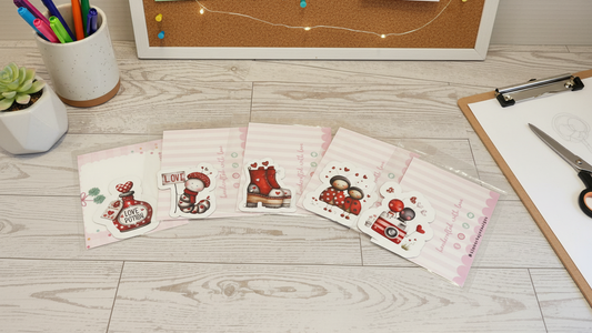 Sweet Thoughts: Ladybug Hearts | Magnets