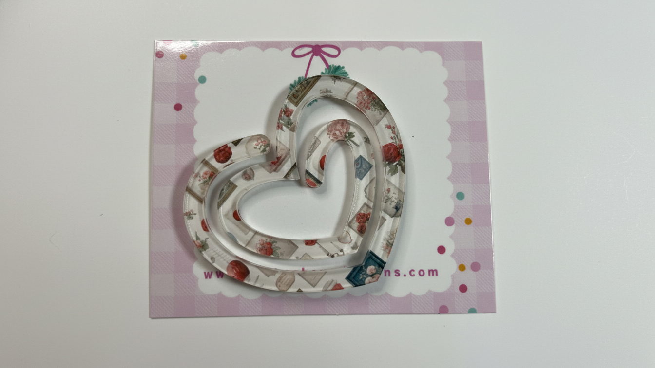 💕 Sublimated Heart Paper Clips