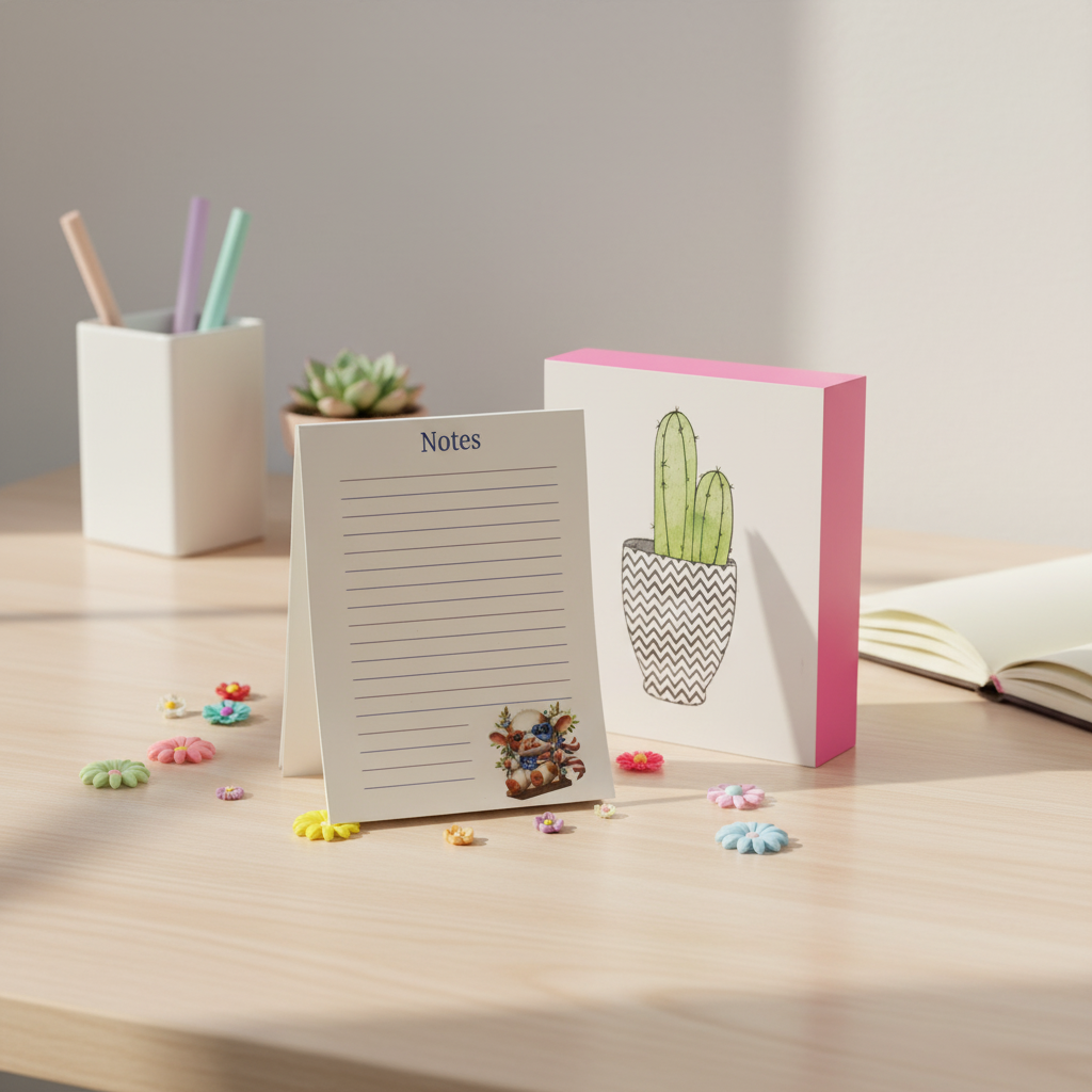 Swingin’ Stars Calf Notepad – Cute Americana Stationery